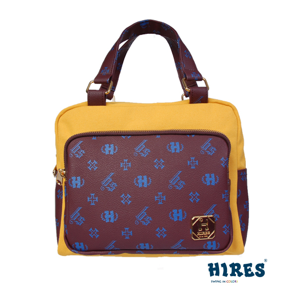 【HIRES】經典風華系列-斜背包(酪黃)