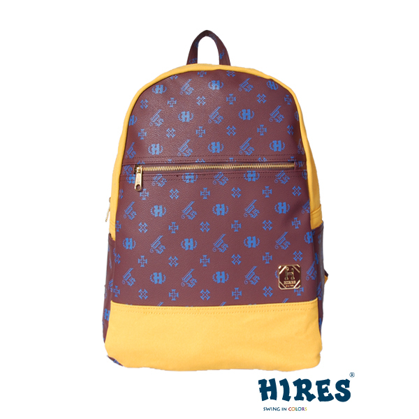 【HIRES】經典風華系列-後背包(酪黃)