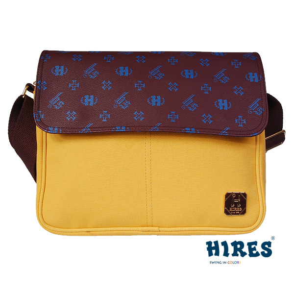 【HIRES】經典風華系列-斜背包(酪黃)