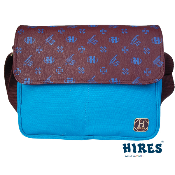 【HIRES】經典風華系列-斜背包(復古藍)