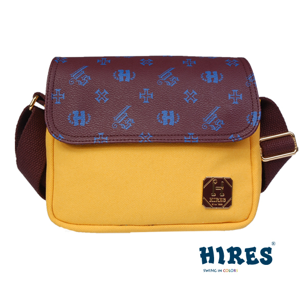 【HIRES】經典風華系列-斜背包(酪黃)