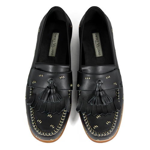 Agave M1109 Black Leather Loafers