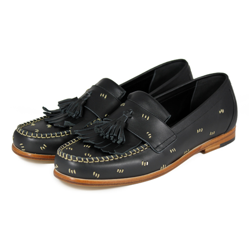 Agave M1109 Black Leather Loafers