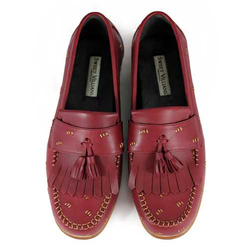 Agave M1109 Burgundy Leather Loafers
