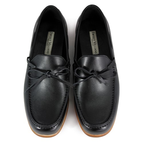 Toadflax M1122 Black Leather Loafers
