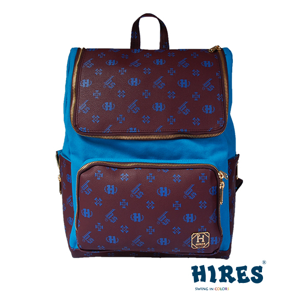【HIRES】經典風華系列-後背包(復古藍)