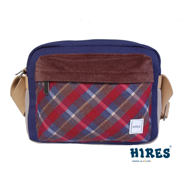 【HIRES】格紋俏皮系最-斜背包