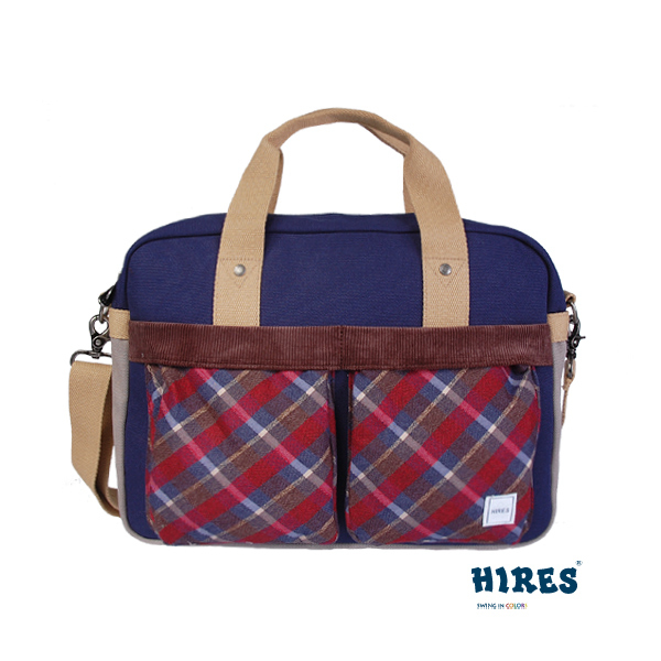【HIRES】格紋俏皮系列-斜背包