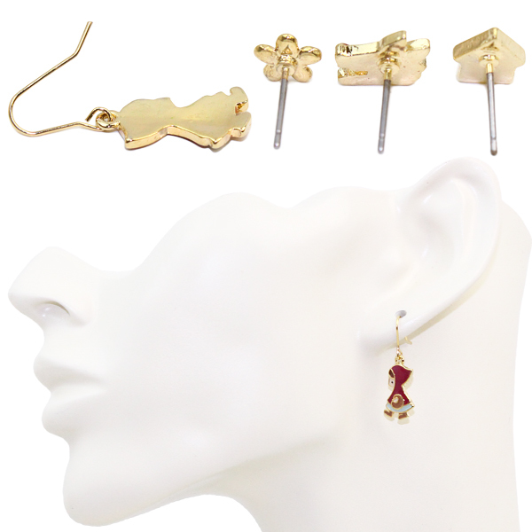 愛麗絲/白雪公主/小紅帽耳環Set