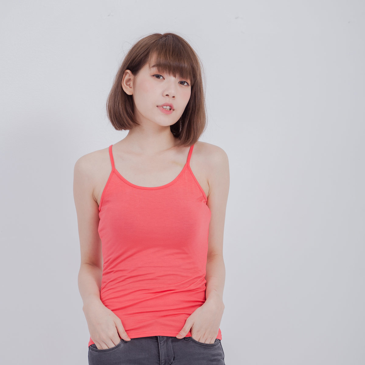 Yaffa 細肩帶背心 / 葡萄柚