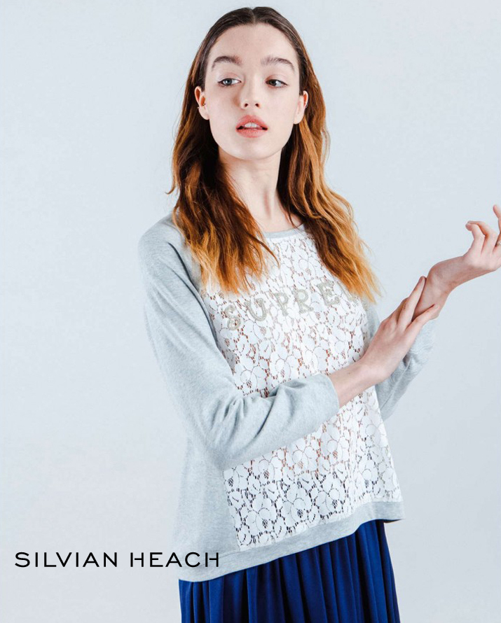 【Silvian Heach】蕾絲棒球上衣