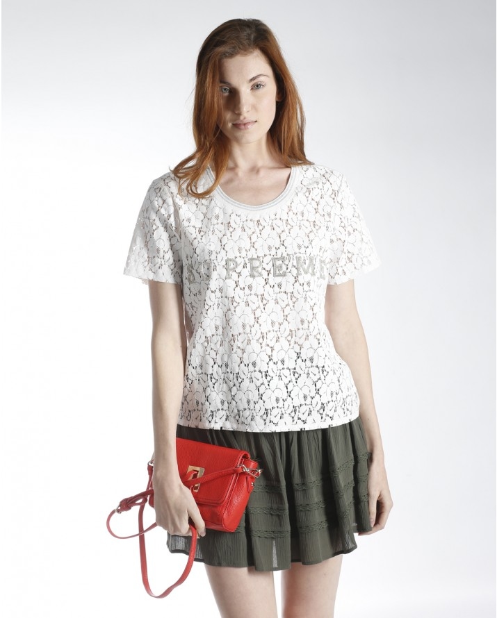 【Silvian Heach】布蕾絲棒球衛衣