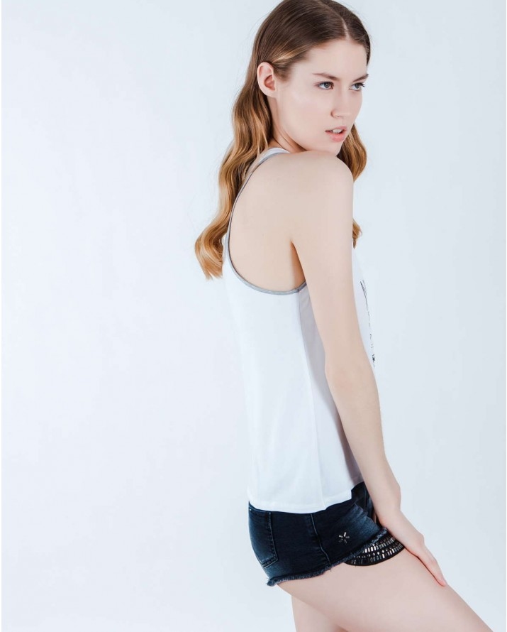 【Silvian Heach】SOMETHING TO SAY背心