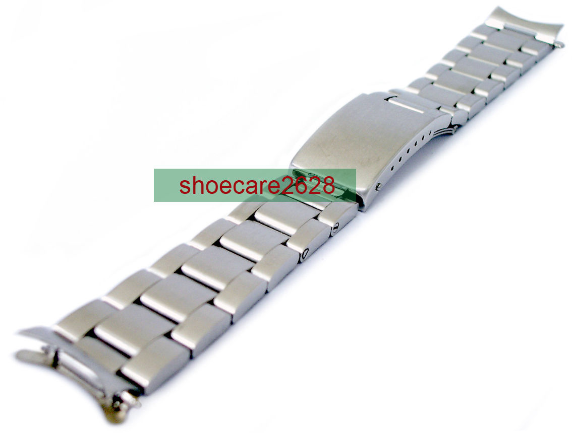 18mm solid stainless steel watch bracelet