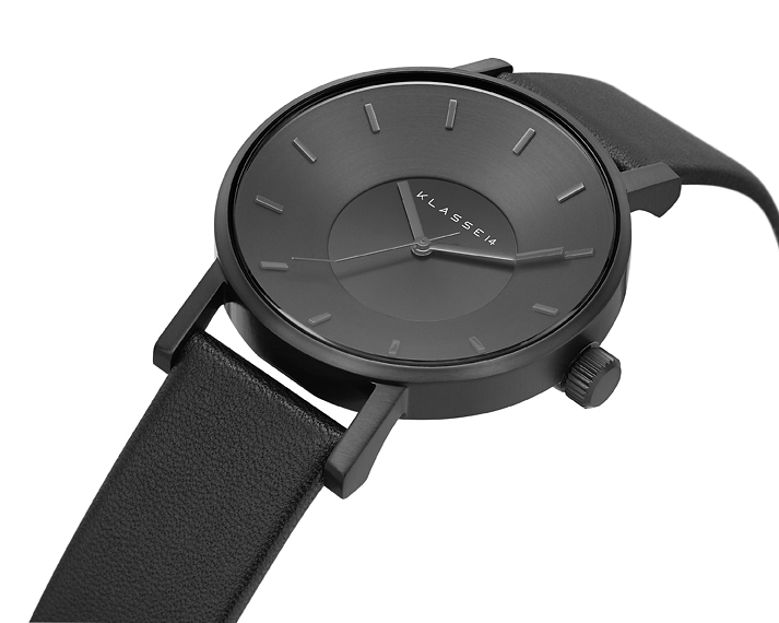 Volare Dark / Black Leather Strap