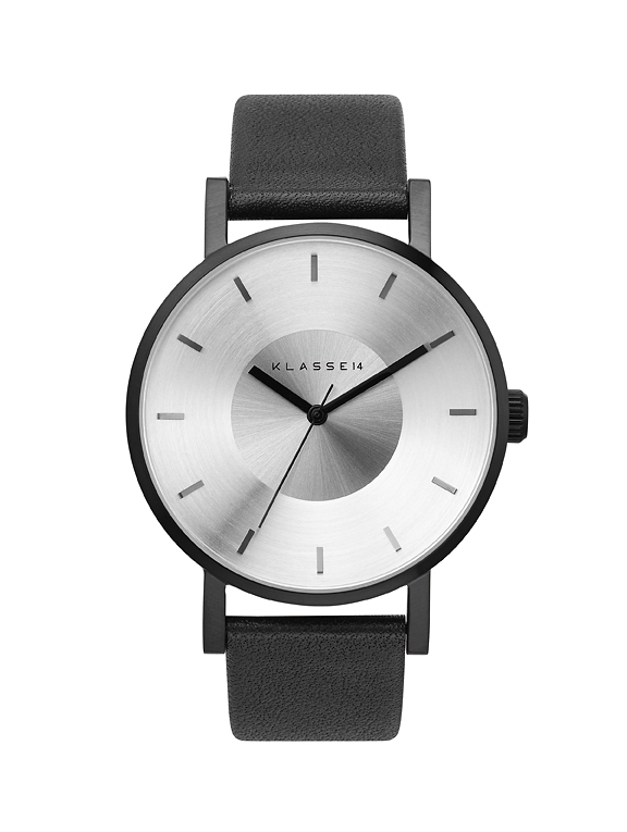 Volare Black / Black Leather Strap