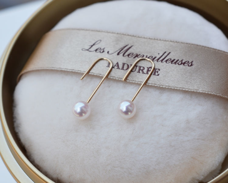 18K金日本AKOYA珍珠5.5-6mm耳環