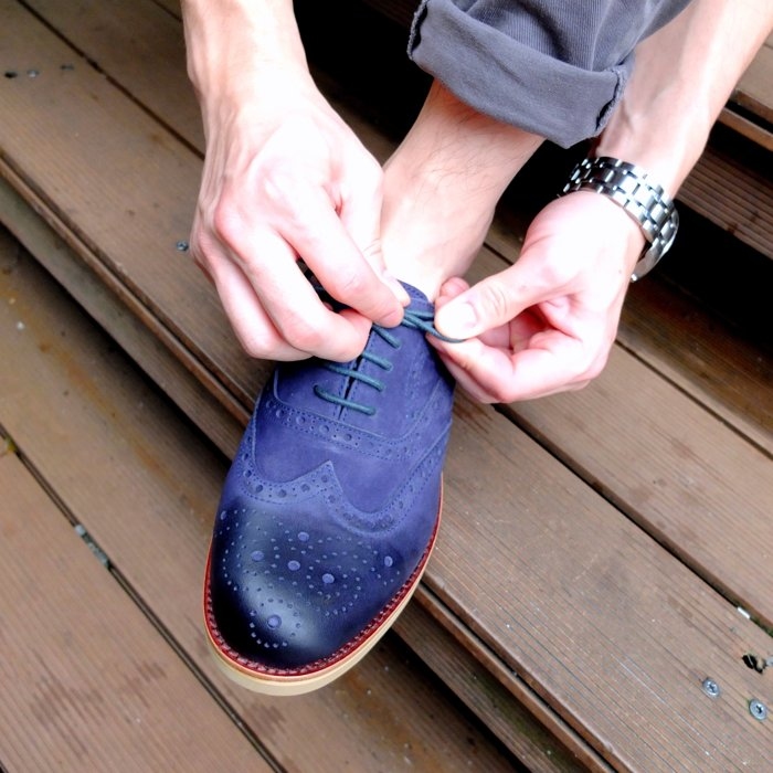 【men's牛津鞋】真皮拋色做舊牛皮男士牛津鞋