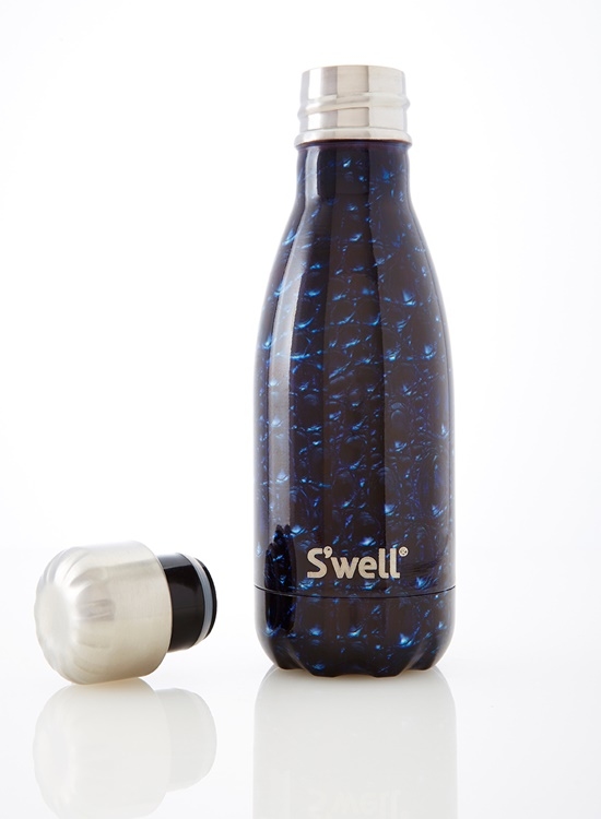 S'well Exotics-Navy Alligator-9oz 美國時尚不鏽鋼保冷.保溫瓶(260ml)