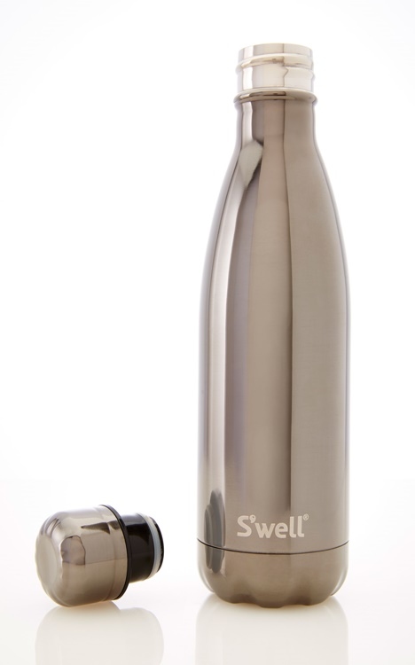 S'well Metallic-Titanium-17oz 美國時尚不鏽鋼保冷.保溫瓶(500ml)
