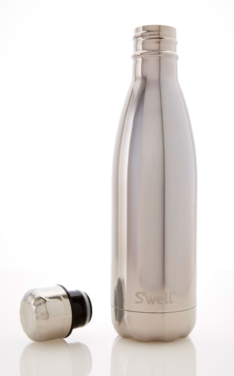 S'well Metallic-White Gold-17oz 美國時尚不鏽鋼保冷.保溫瓶(500ml)