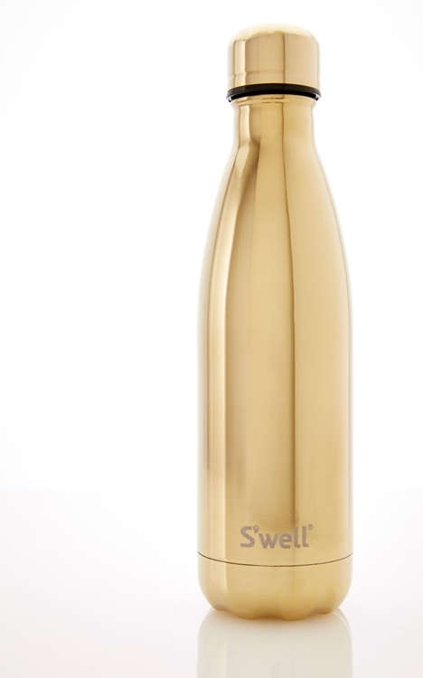 S'well Metallic-Yellow Gold-17oz 美國時尚不鏽鋼保冷.保溫瓶(500ml)