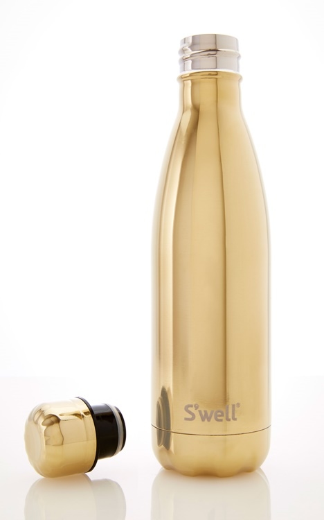 S'well Metallic-Yellow Gold-17oz 美國時尚不鏽鋼保冷.保溫瓶(500ml)