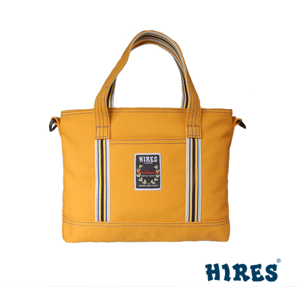 【HIRES】帆布家族系列-斜背包(黃色)