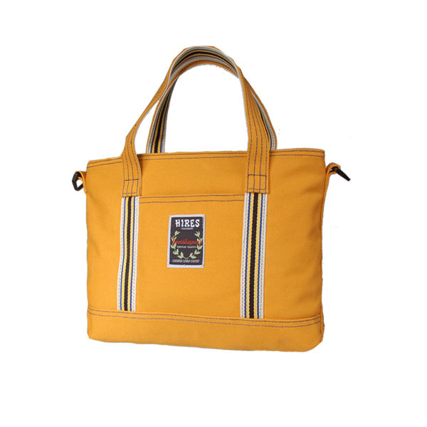 【HIRES】帆布家族系列-斜背包(黃色)