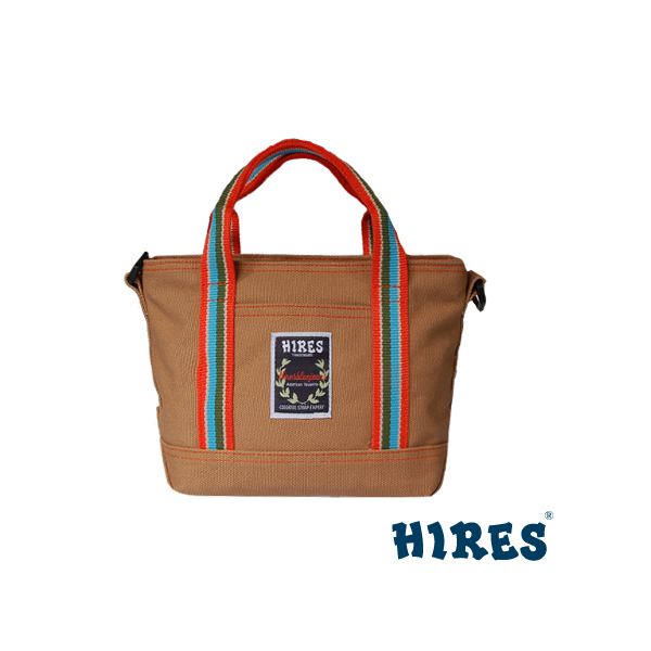 【HIRES】帆布家族系列-斜背包(卡其)