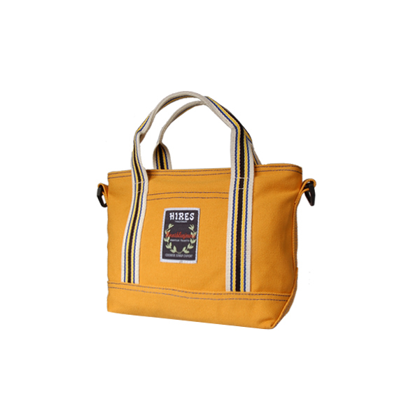 【HIRES】帆布家族系列-斜背包(黃色)