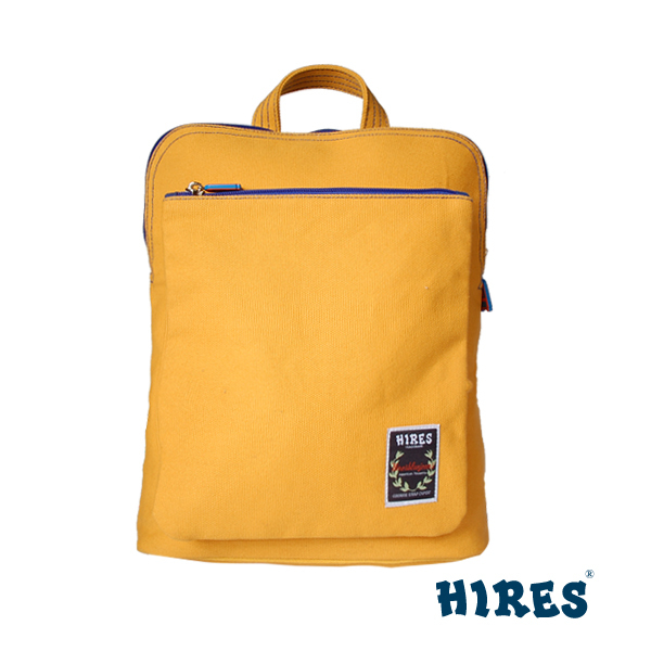【HIRES】帆布家族系列-後背包(黃色)