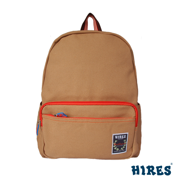 【HIRES】帆布家族系列-後背包(卡其)