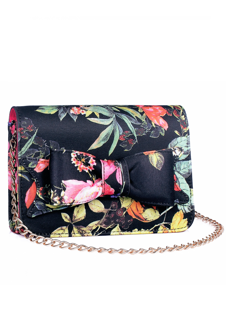 Vintage Floral Fabric Shoulder Bag