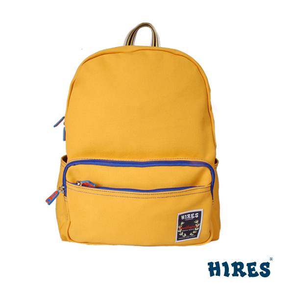 【HIRES】帆布家族系列-後背包(黃色)