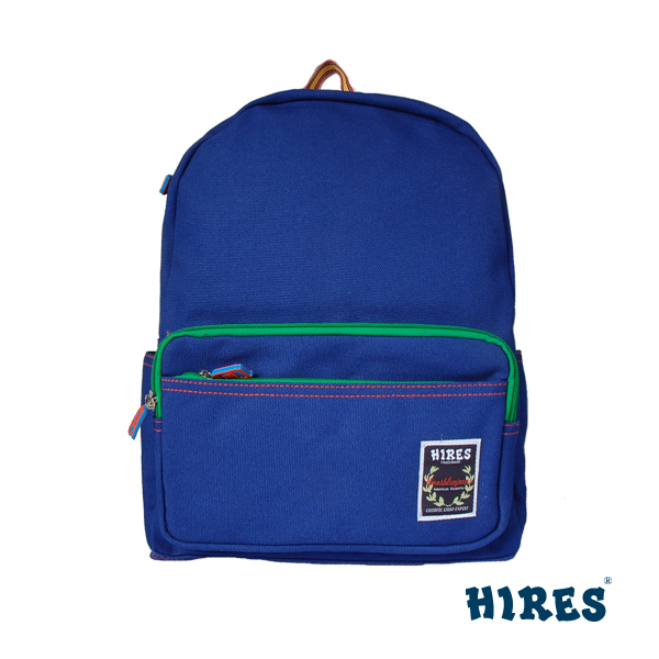 【HIRES】帆布家族系列-後背包(藍色)