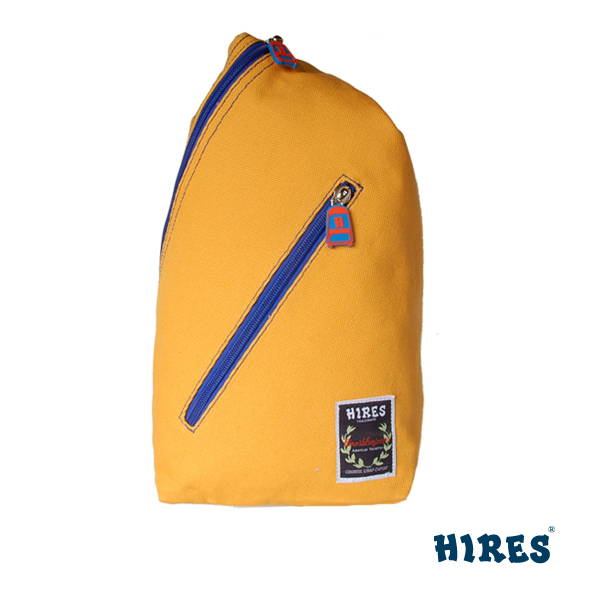 【HIRES】帆布家族系列-斜背包(黃色)