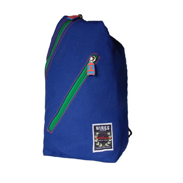 【HIRES】帆布家族系列-斜背包(藍色)