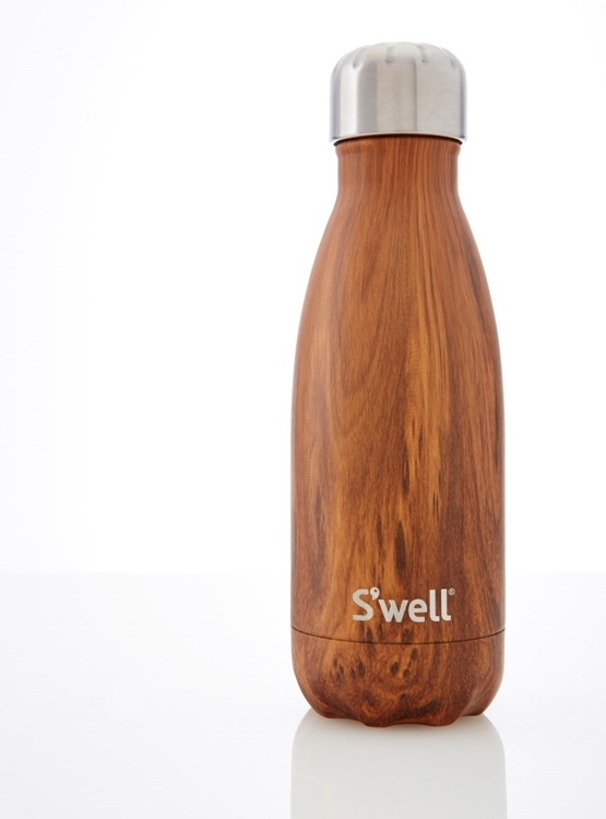 S'well Wood-Teakwood-9oz-美國時尚不鏽鋼保冷.保溫瓶(260ml)