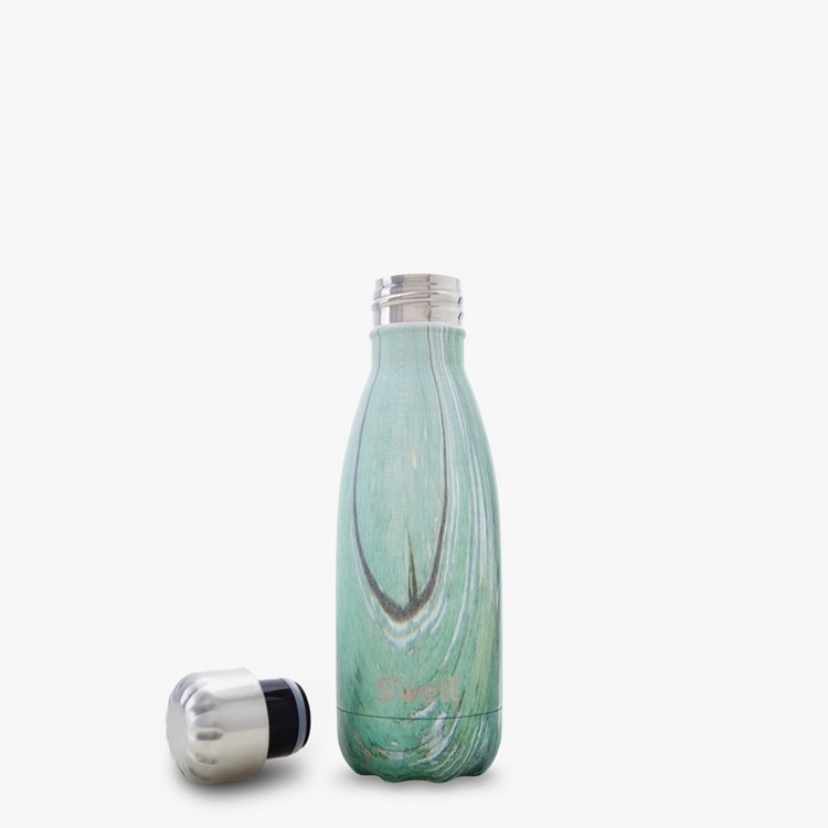 S'well Wood-Clubhouse-9oz-美國時尚不鏽鋼保冷.保溫瓶(260ml)