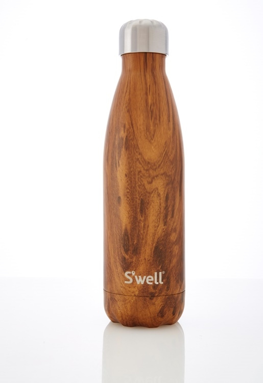 S'well Wood-Teakwood-17oz-美國時尚不鏽鋼保冷.保溫瓶(500ml)