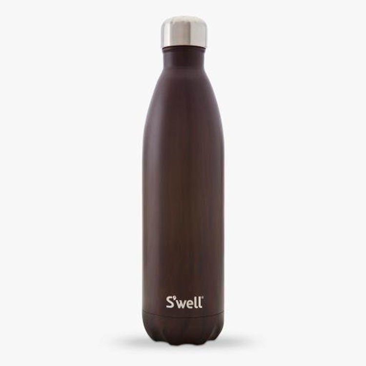 S'well Wood-Burlwood-25oz-美國時尚不鏽鋼保冷.保溫瓶(750ml)