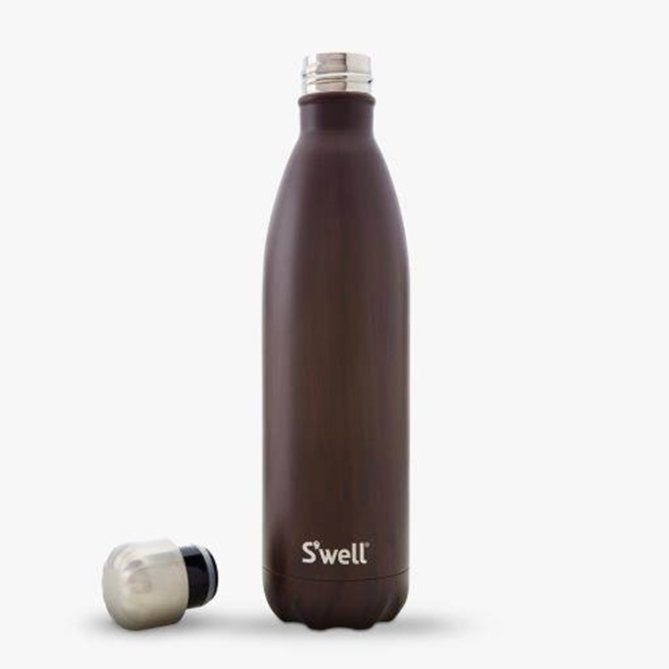 S'well Wood-Burlwood-25oz-美國時尚不鏽鋼保冷.保溫瓶(750ml)