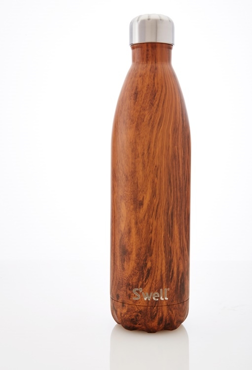 S'well Wood-Teakwood-25oz-美國時尚不鏽鋼保冷.保溫瓶(750ml)