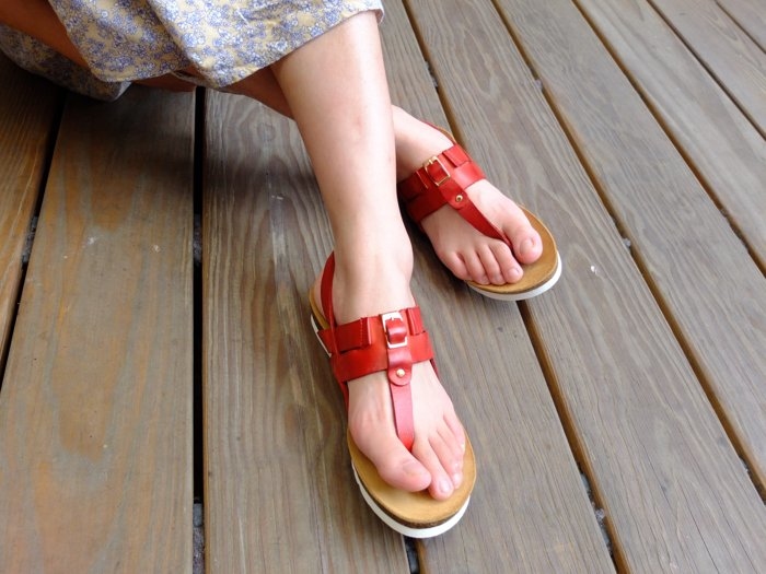 【熱戀夏威夷】全真皮人字手染牛皮夾腳類編織涼鞋~售罄欣賞