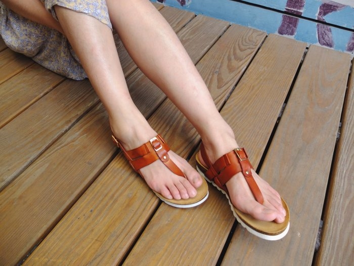 【熱戀夏威夷】全真皮人字手染牛皮夾腳類編織涼鞋~售罄欣賞