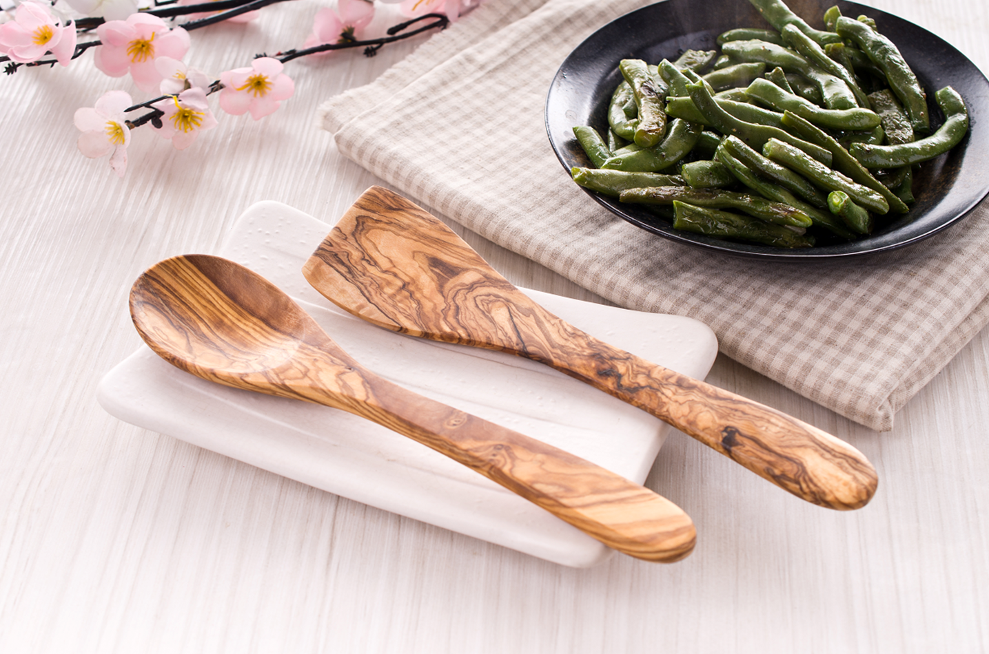 橄欖原木烹飪食具組