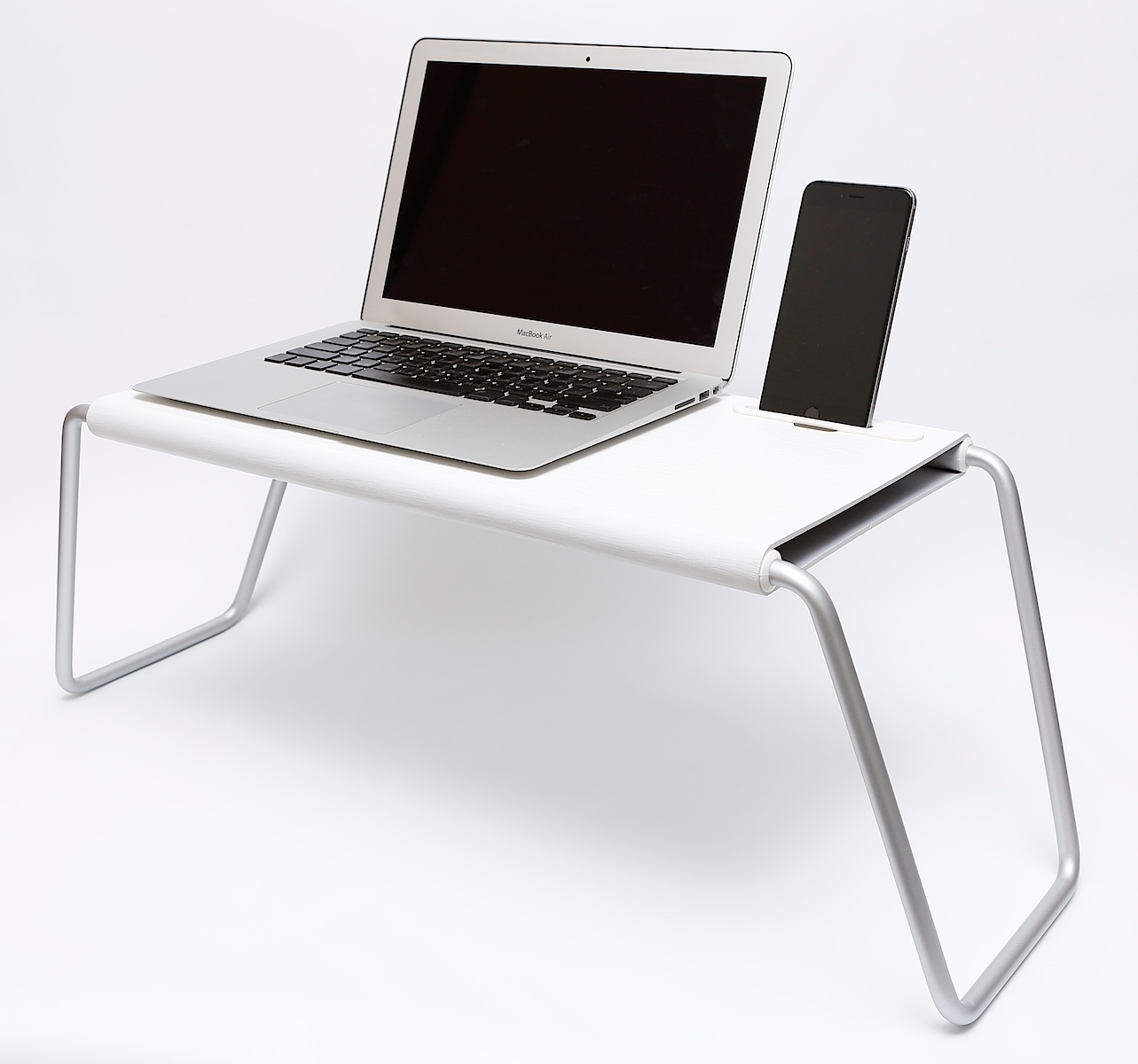 PlayTable - 木質多功能行動桌板．ECO Friendly 環保稻殼木(白色)