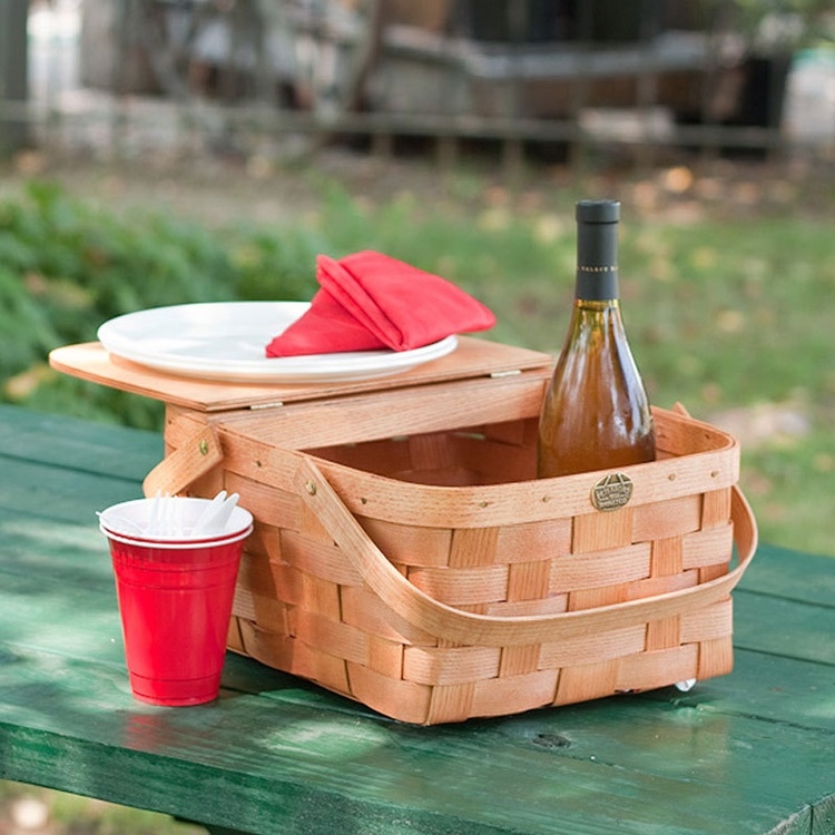 Intimate Picnic for 2-親密好友3/4側掀蓋野餐籃-2人份