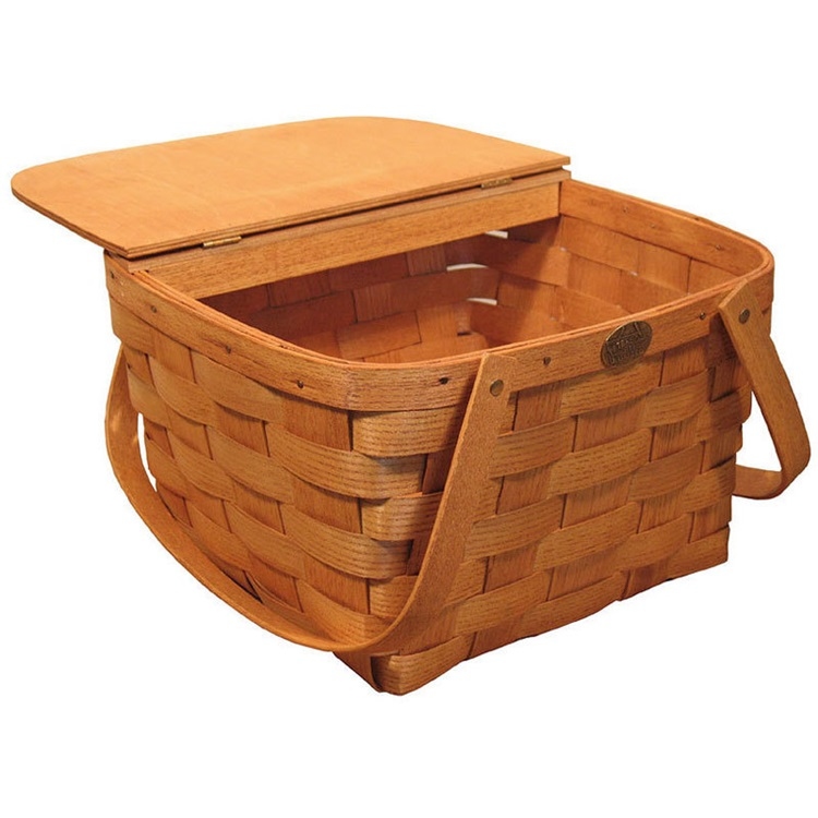 Pie & Picnic-餡餅3/4側掀蓋手工製野餐籃-2人份(不含PIE托盤)